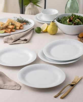 Conifere Set of 4 Rim Dinner Plates, 10.75"