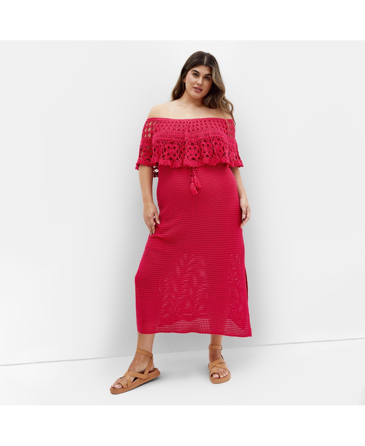 Women's Callie Crochet Dress - Poseidon