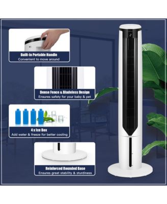 3-In-1 Evaporative Air Cooler 41'' Portable Tower Fan Humidifier