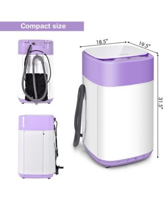 8lbs Portable Fully Automatic Washing Machine W/ Drain Pump
