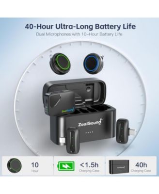 Wireless Lavalier Microphone Kit for YouTube,TikTok & Live Streaming - 2 TX & 3 RX (USB-C/Lightning/Camera)