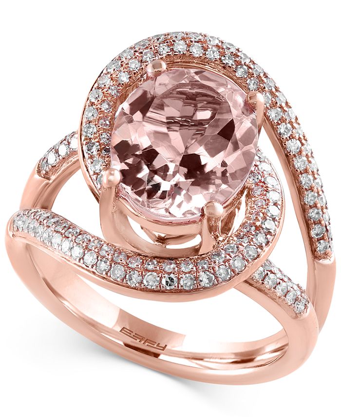 Effy blush top morganite ring