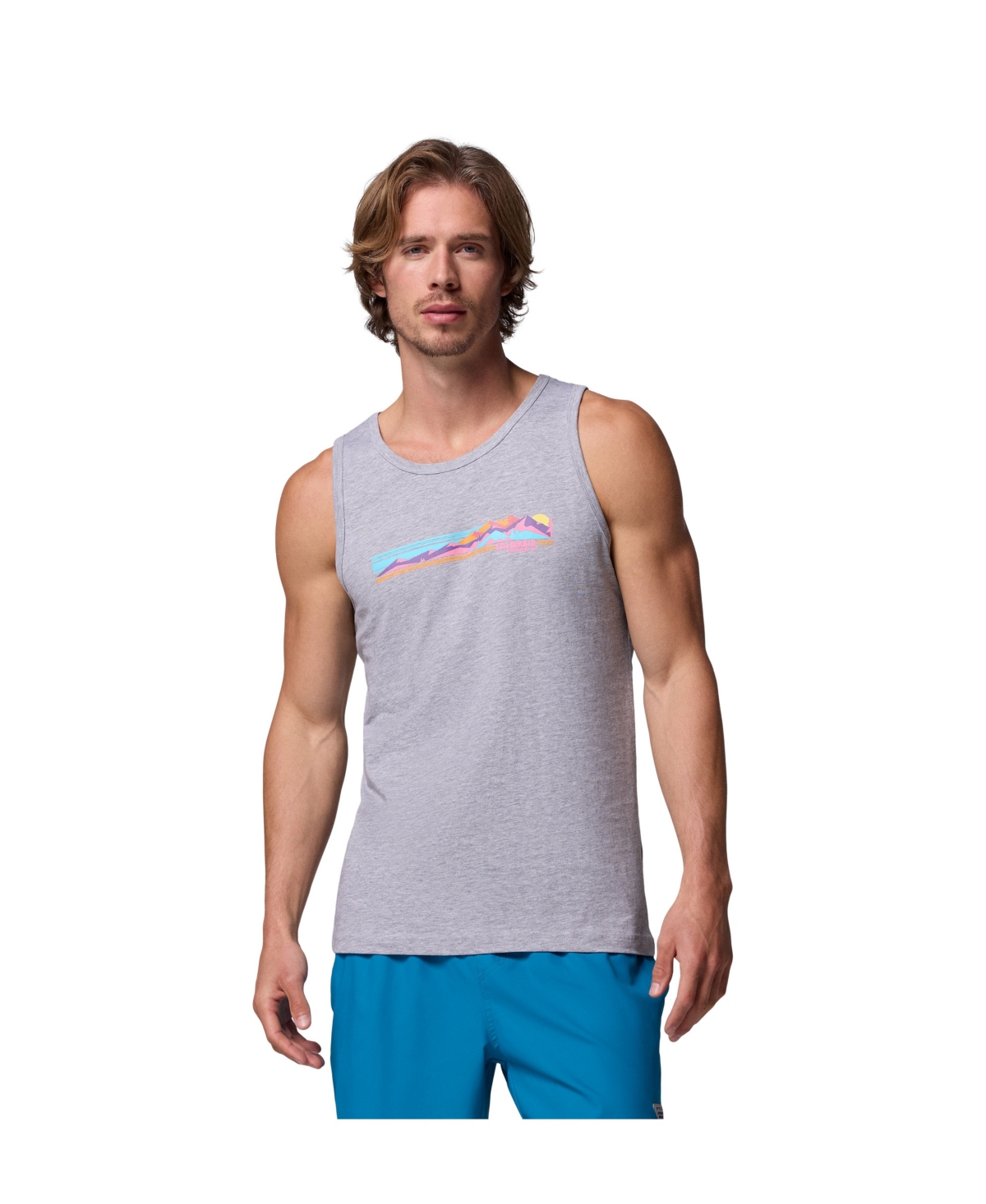 Men's Jason Graphic Tank Top - Steel