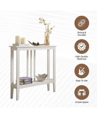 Entryway Table - Narrow Console Table - Console Table with Storage - Wood Console Tables for Entryway