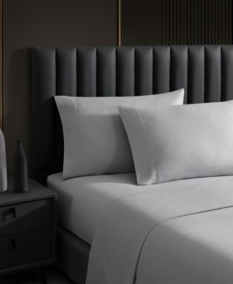 Solid 1000-Thread Count Sateen 4-Pc. Sheet Set, Queen