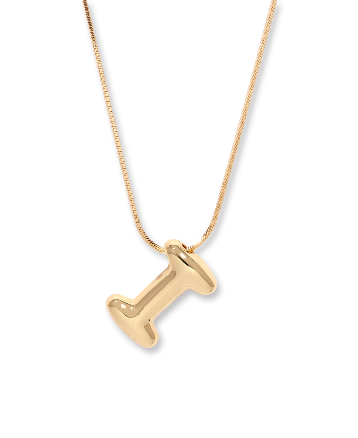 Brook & York Gold Plated Pippa Bubble Initial Short Pendant Necklace