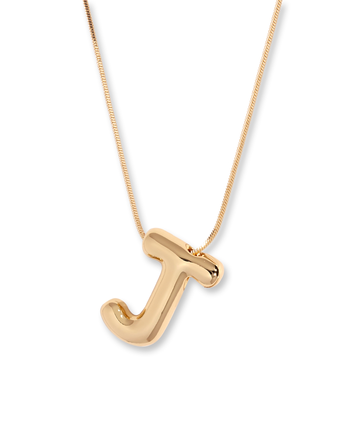 Brook & York Gold Plated Pippa Bubble Initial Short Pendant Necklace In Gold