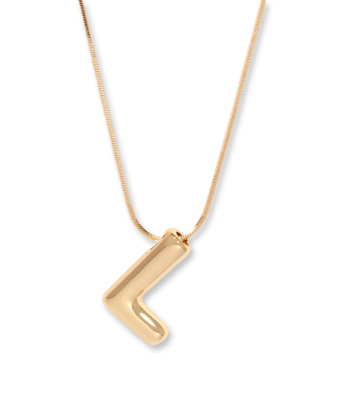 Brook & York Gold Plated Pippa Bubble Initial Short Pendant Necklace