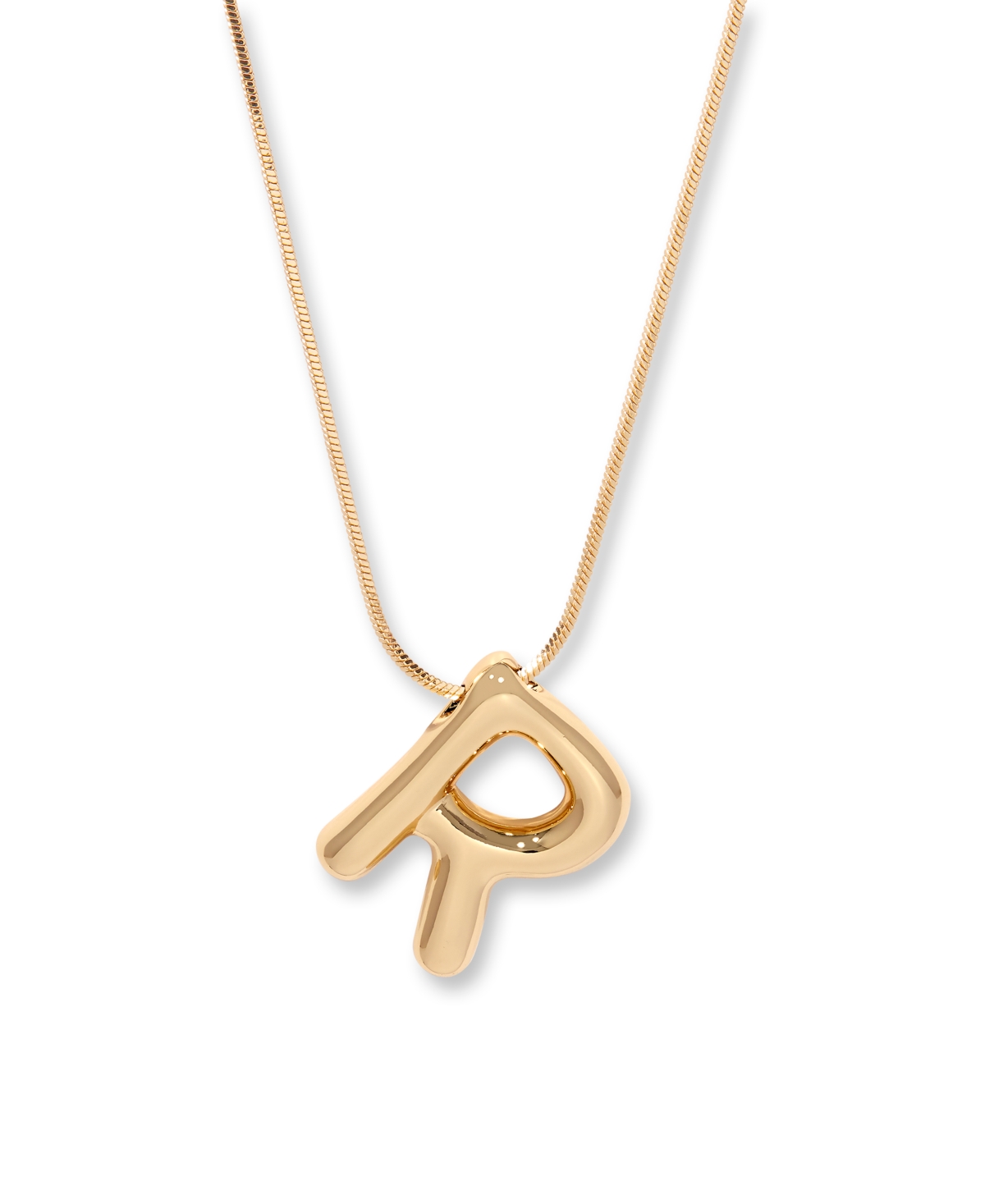 Brook & York Gold Plated Pippa Bubble Initial Short Pendant Necklace