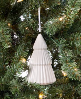 Nordic Wonderland Ceramic Tree Ornament, Macy's Exclusive