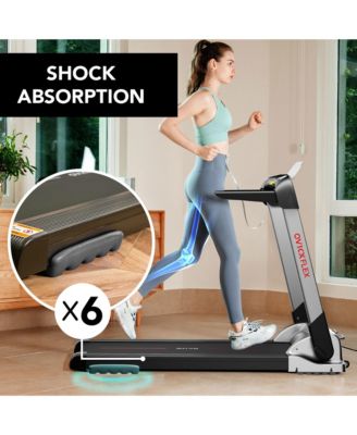 Quiet Portable Folding Flex Treadmill w/ Bluetooth & Fitness Tracking App