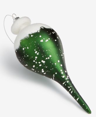Enchanted Emerald Glass Drop Ornament, Macy's Exclusive