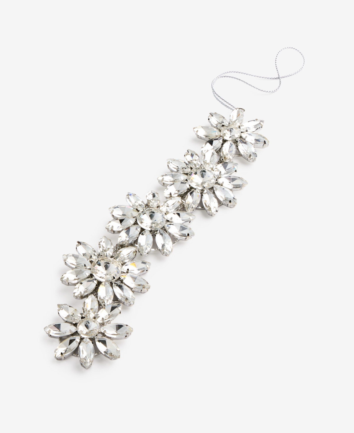 Holiday Lane Jeweled Classics Snowflake Cluster Ornament, Macy's Exclusive In Transparent