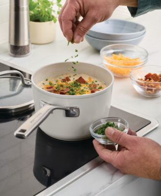 Hard-Anodized Ceramic Induction 2-Qt. Saucepan with Lid