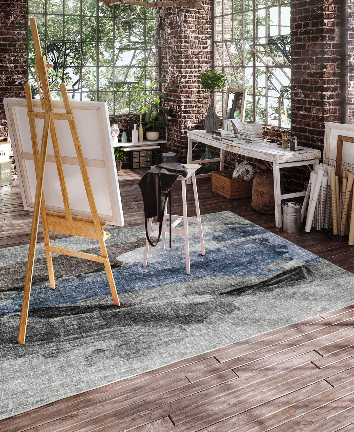 Dalyn Boca Washable Bo6 3'x5' Area Rug In Gray