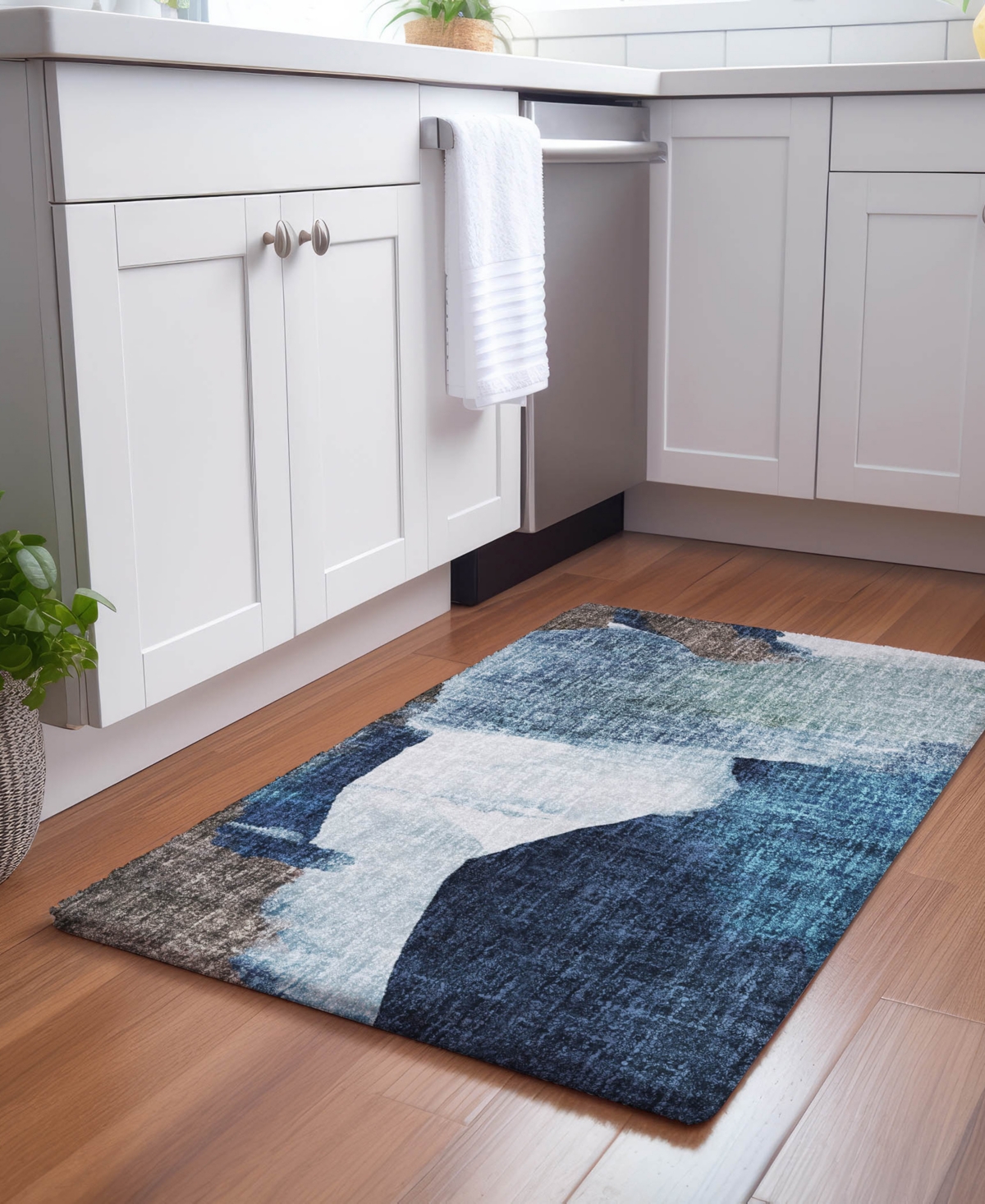 Dalyn Boca Washable Bo7 10'x14' Area Rug In Blue