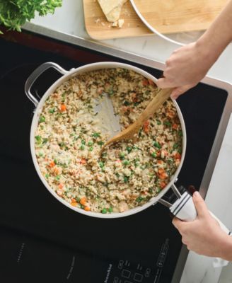 Hard-Anodized Ceramic Induction 5-Qt. Saut&eacute; Pan with Lid