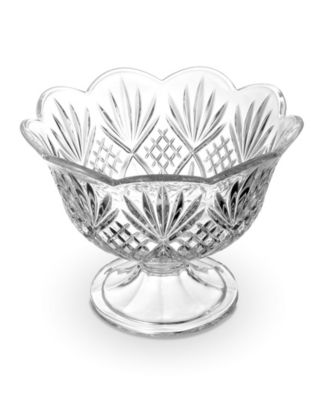 Dublin Crystal Scalloped Footed Trifle Bowl
