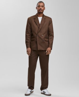 Men's Relaxed Fit Double Breasted Blazer, Macy's Exclusive