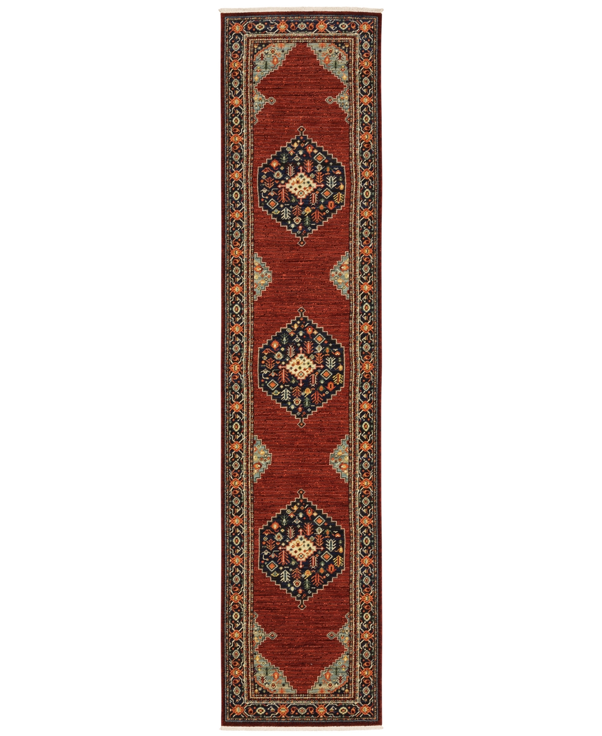 Oriental Weavers Lilihan 5503m 2'6"x12' Runner Area Rug In Red
