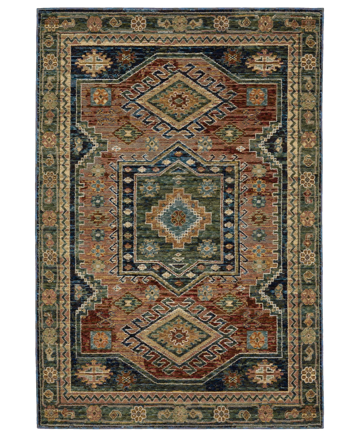 Oriental Weavers Andorra 2442a 7'10"x10'10" Area Rug In Blue