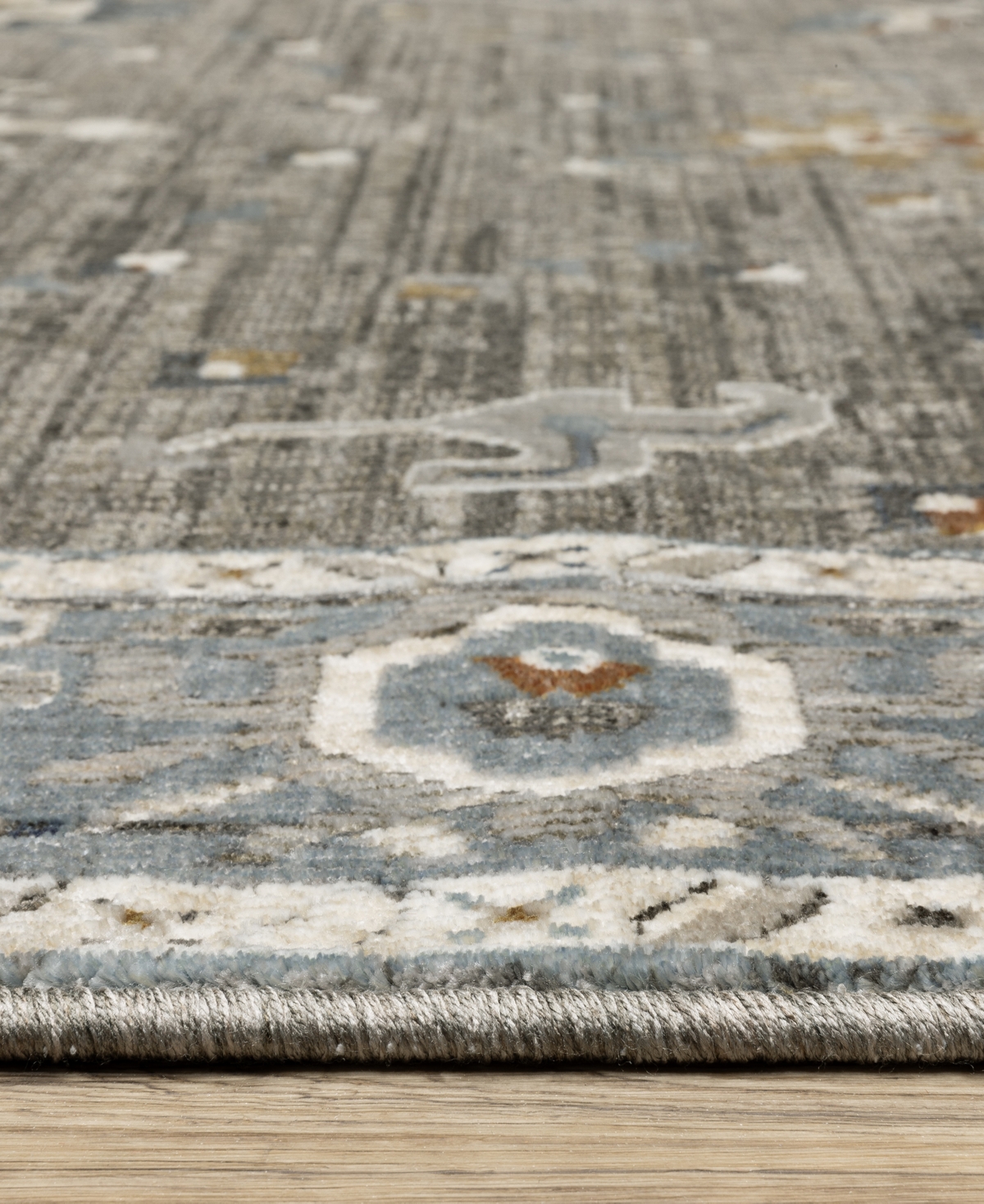 Oriental Weavers Ellington Ell09 2'3"x7'6" Runner Area Rug In Gray