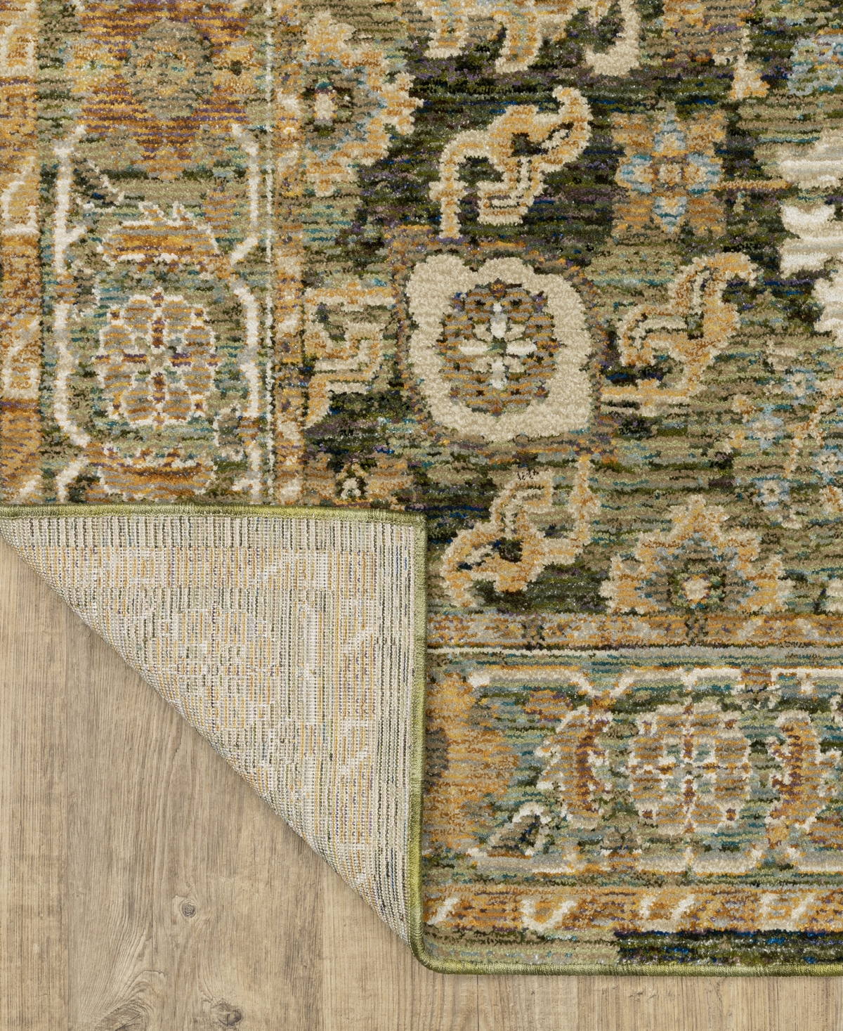 Oriental Weavers Andorra 2417B 2'6"x12' Runner Area Rug