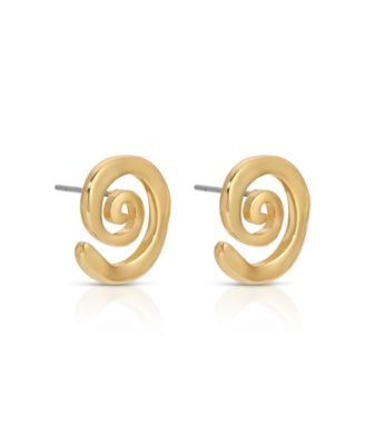 Aura Swirl Stud Earrings