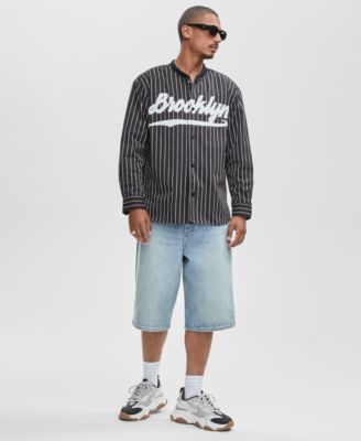 Men's Long-Sleeve Pinstripe Shirt, Macy's Exclusive