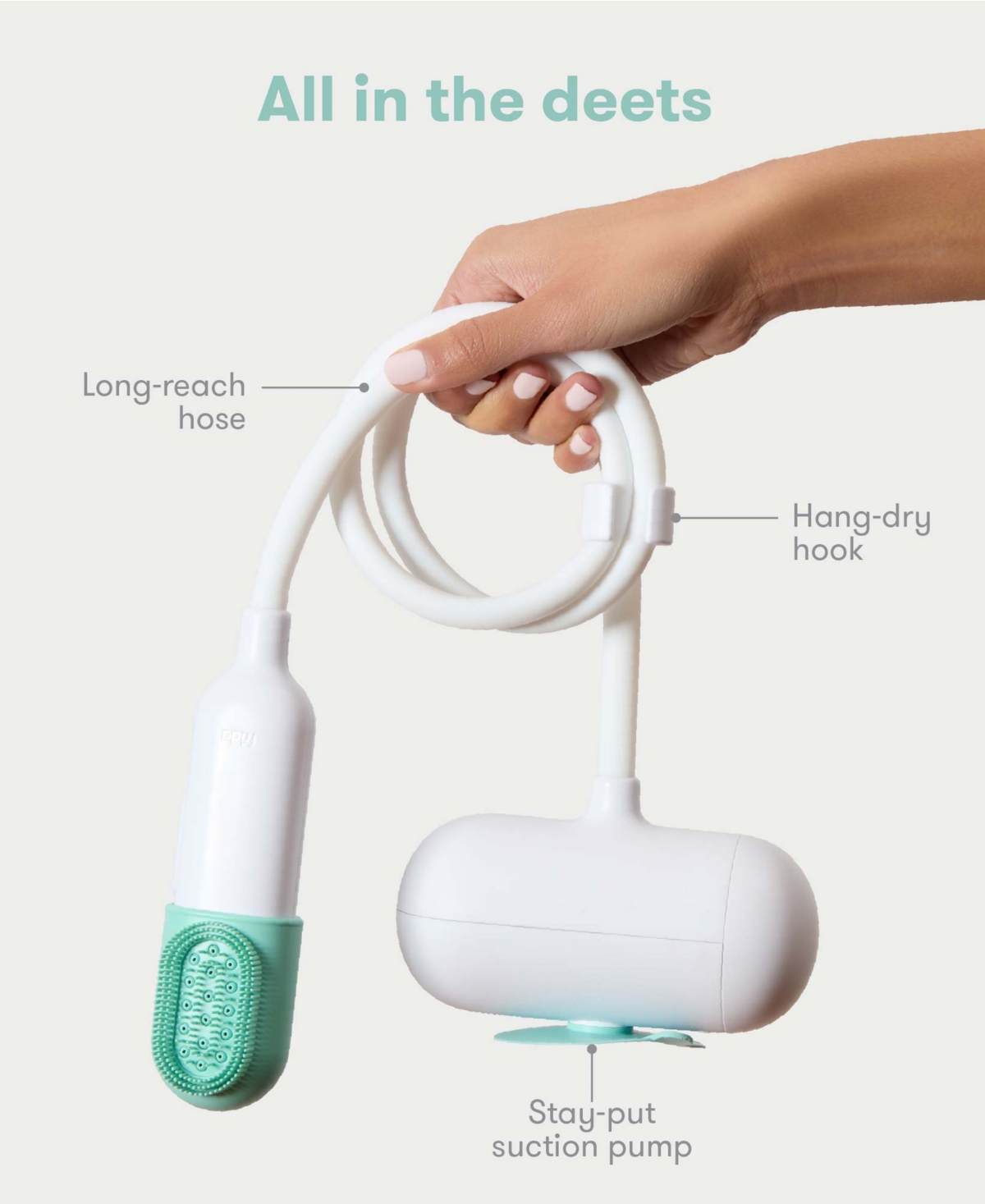 Frida Baby Control The Flow Bath Sprayer In White