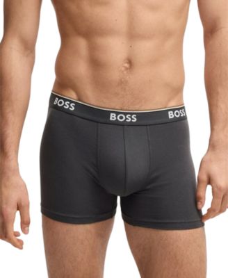 Men's Power 3-Pk. Tipped Logo Waistband Boxer Briefs