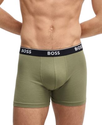 Men's Power 3-Pk. Tipped Logo Waistband Boxer Briefs