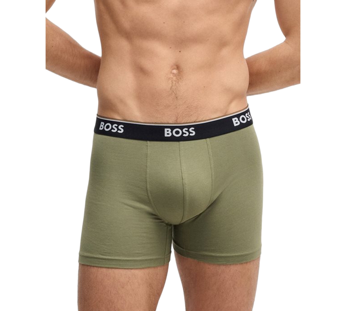 Hugo Boss Boss By  Men's Power 3-pk. Tipped Logo Waistband Boxer Briefs In Multi