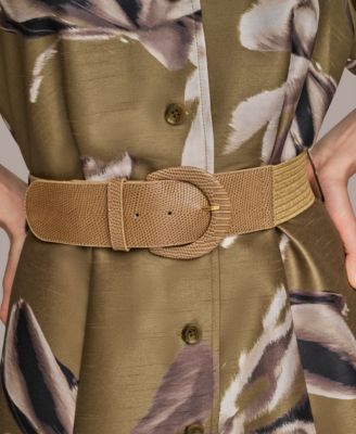 Women's Floral-Print A-Line Shirtdress