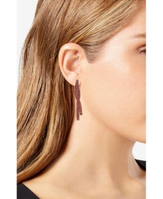 Cubic Zirconia Rhinestone Dangle Earrings