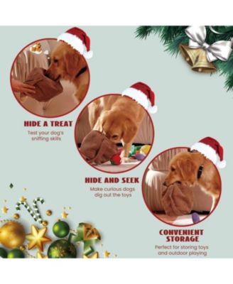 15 Pack Grocery Bag Crinkle Dog Squeaky Toys,Christmas gift,Plush Dog Toys for Aggressive Chewers,Stuffed Dog Chew Toys for Small Medium Dogs