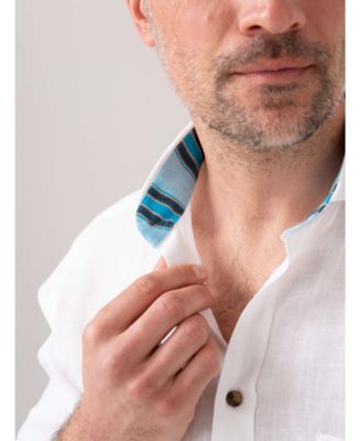 Men's Regular Fit Short Sleeve Linen Shirt