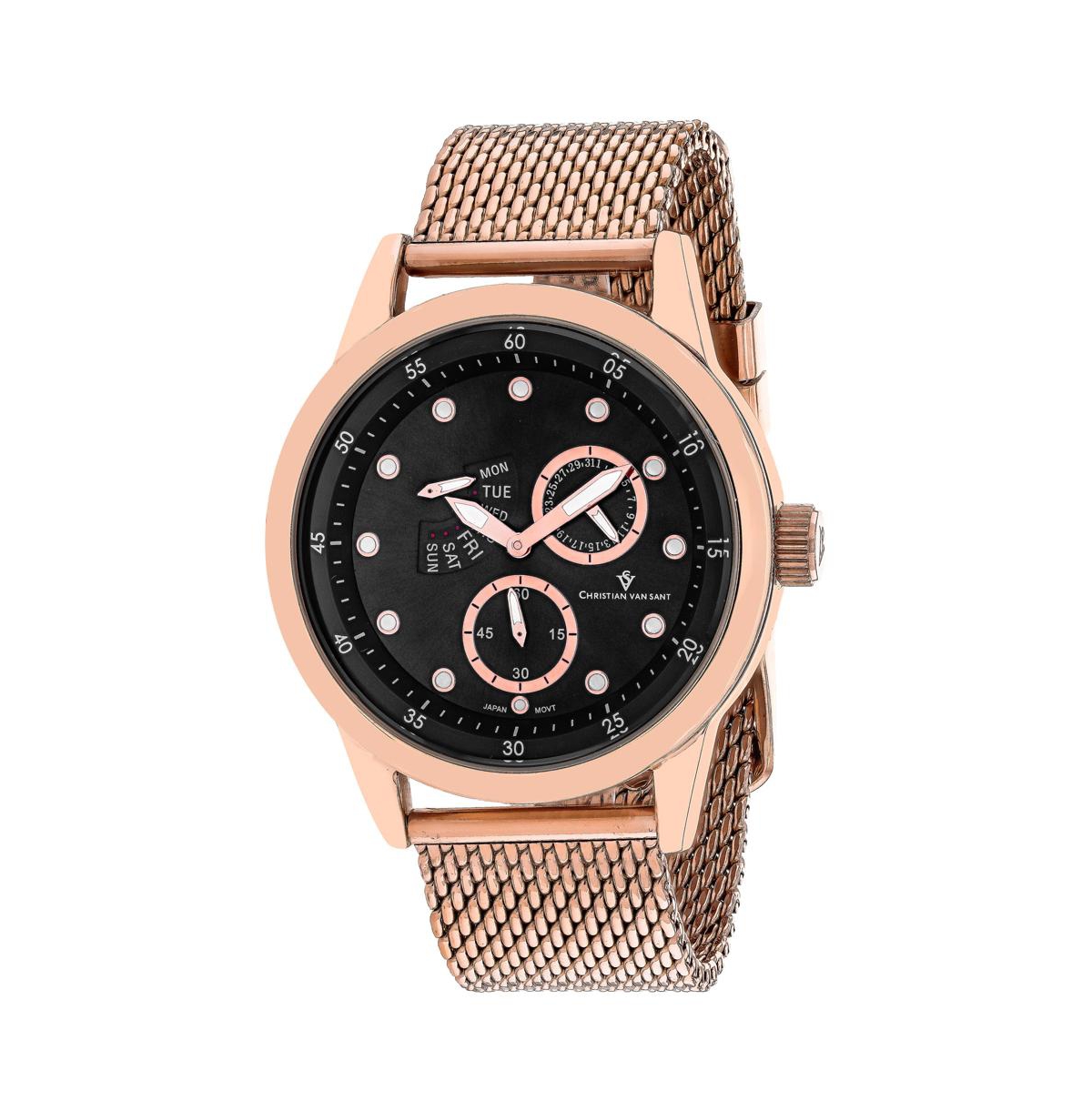 Men's Rio Black Dial Watch - CV8714 - Black