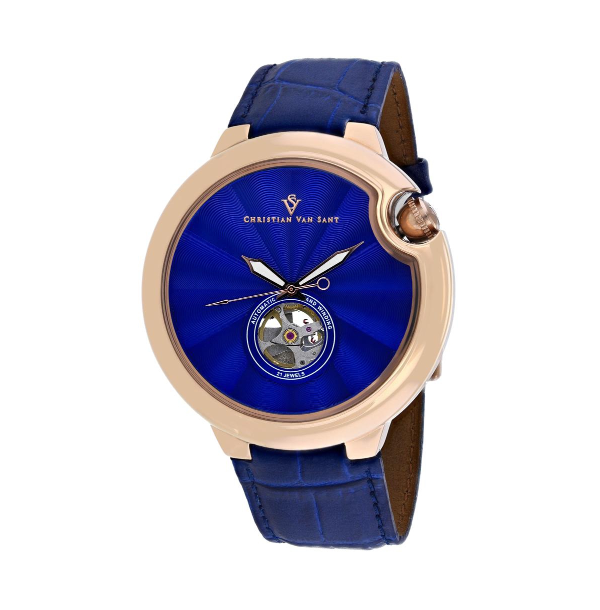 Men's Cyclone Automatic Blue Dial Watch - CV0143 - Blue