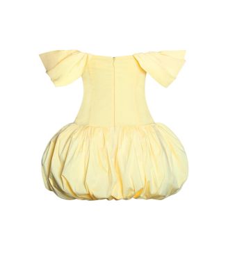 Women's Umika Butter Yellow Bubble Hem Mini Dress