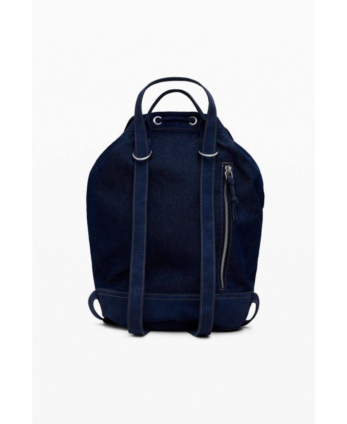Desigual Women's Medium Convertible Denim Bucket Backpack In Blue