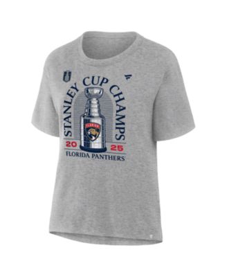 Fanatics - Women's Steel Florida Panthers 2025 Stanley Cup Champions Locker Room T-Shirt