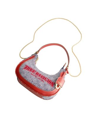 Striped Denim Small Hobo