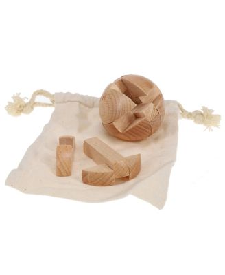 Solid Wood 3D Sphere Puzzle
