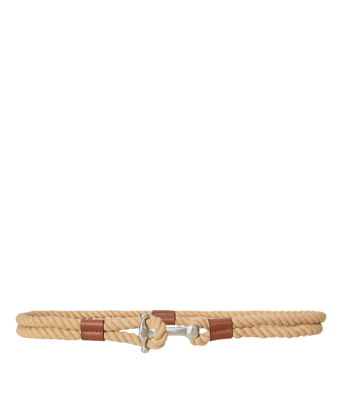 Rope Anchor-Toggle Skinny Belt - Ntrl/lrn Tn/plldm