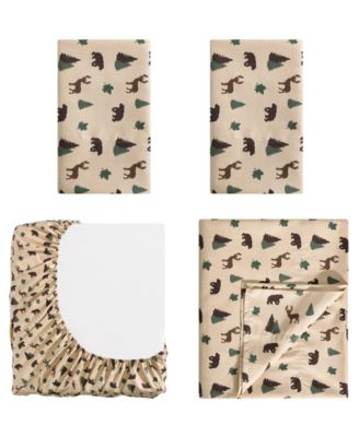 Lodge 100-Thread Count Microfiber 4-Pc. Sheet Set, Full