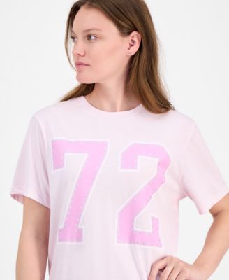 Juniors' Number 72 Crewneck Tee