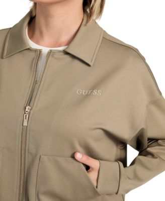 Women's Carla Collared Zip-Front Cropped Jacket