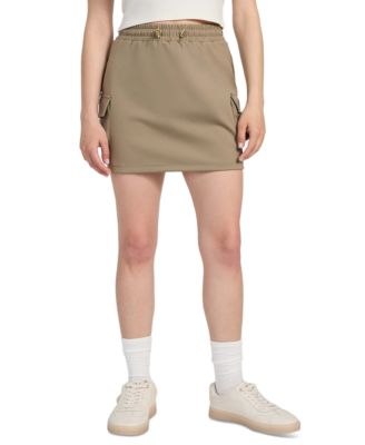 GUESS - Women's Carla Drawstring-Waist Cargo Mini Skirt