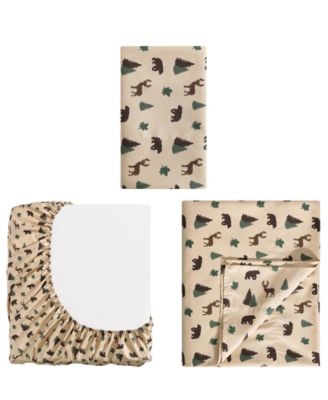 Lodge 100-Thread Count Microfiber 3-Pc. Sheet Set, Twin